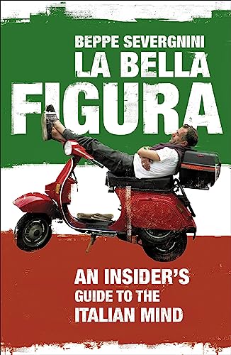 Book cover featuring a man reclining on a red scooter against a tricolor background.