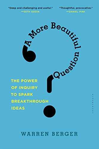 Book cover with a large question mark formed by the title text on blue.
