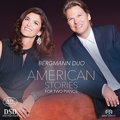 A man and woman posing against a dark background with album text overlaid.