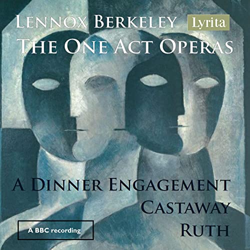 CD cover for Lennox Berkeley operas, featuring three abstract faces.
