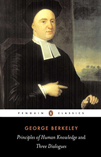 Book cover: portrait of George Berkeley, author of “Principles of Human Knowledge.”