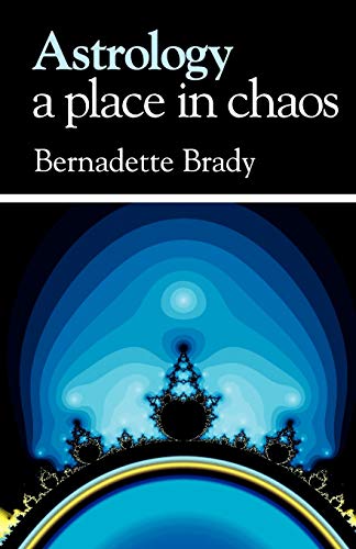 Book cover: "Astrology: A Place in Chaos" with blue fractal design.