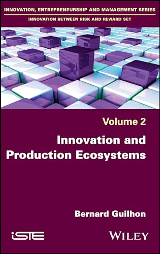 Book cover: “Innovation and Production Ecosystems” with abstract cube design.