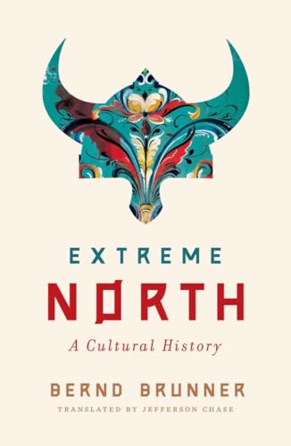 Book cover: “Extreme North: A Cultural History” with ornate teal bull skull.