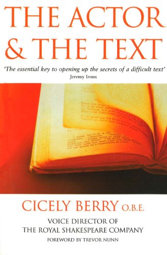 Book cover: "The Actor & The Text" with an open book image.