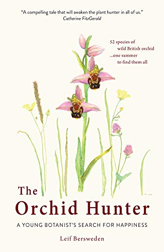 Book cover featuring watercolor illustrations of pink orchids and text on a cream background.