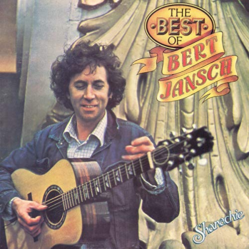 Bert Jansch album cover featuring a man playing an acoustic guitar.