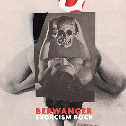 A collage showing a person holding a skull over their head with text below.
