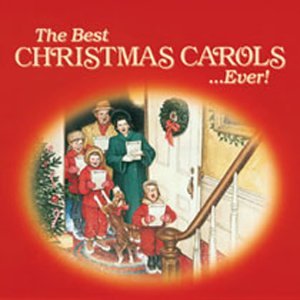 CD cover: carolers at a doorway, framed by a golden oval.