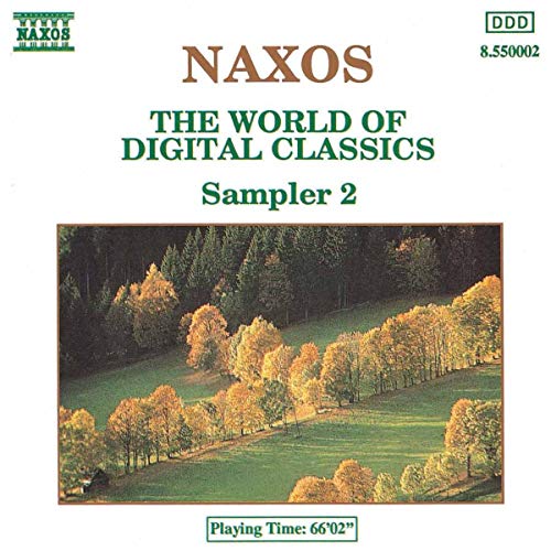 CD cover for “Best of Naxos, Sampler 2” with autumn landscape.
