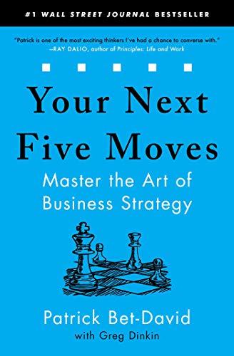 Book cover: “Your Next Five Moves” with a chess piece illustration.