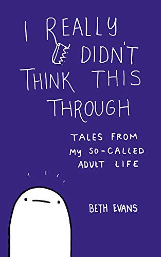 Book cover with white lettering and a small, white cartoon figure.