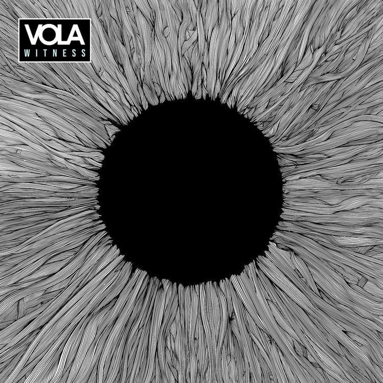 Album cover featuring a black-and-white line drawing of an eye with Vola Witness text.