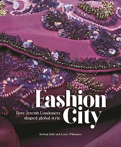 Book cover: purple sequined fabric, title "Fashion City" in white text.
