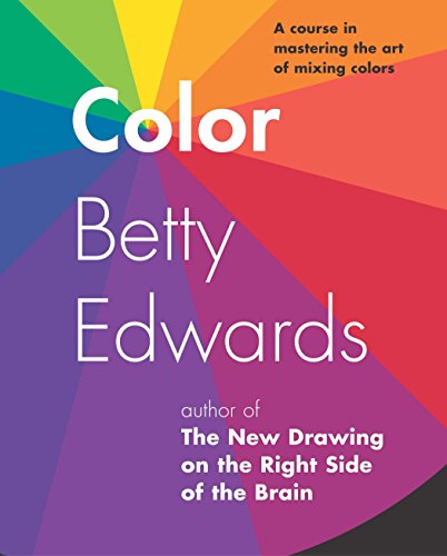 Book cover with colorful radial design and white text: "Color" by Betty Edwards.