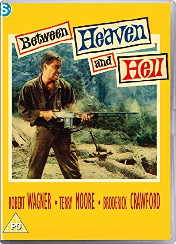 DVD cover for "Between Heaven And Hell" featuring a man with a machine gun.