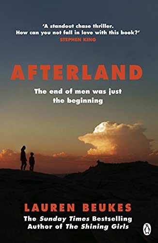 Book cover with silhouetted figures against a dramatic sunset landscape.