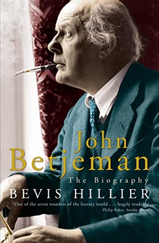 Book cover featuring a portrait of poet John Betjeman with a pipe.