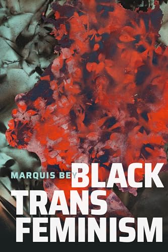 Book cover with abstract red and black paint, title “Black Trans Feminism.”