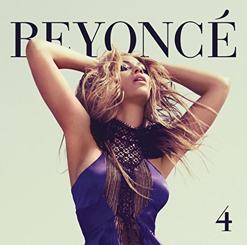 Beyoncé album cover for “4”, featuring a low-angle portrait of the artist.