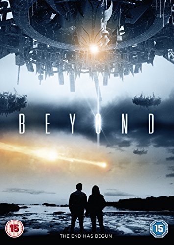 DVD cover for "Beyond" featuring spaceships and two silhouetted figures.