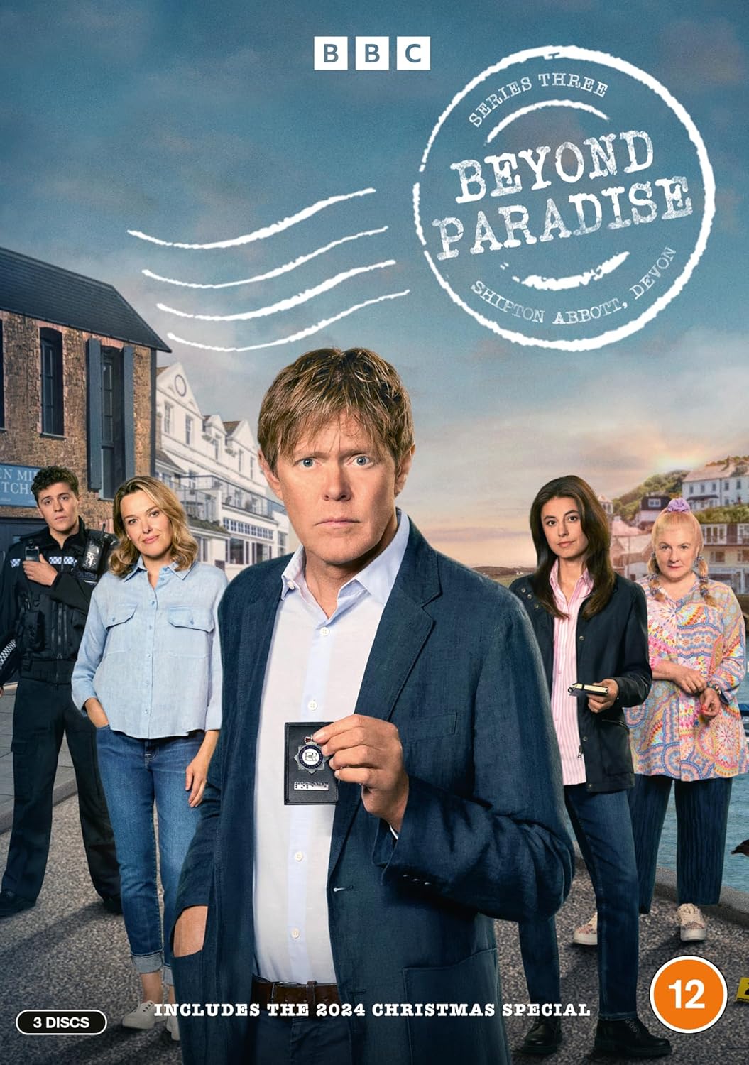 DVD cover for Beyond Paradise Series 3 featuring the main cast against a coastal background.