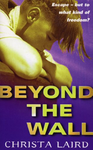 Book cover: "Beyond The Wall" with a young person looking downwards.