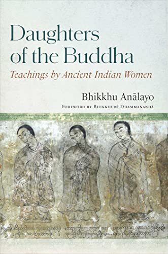 Book cover: "Daughters of the Buddha" with ancient mural depiction.