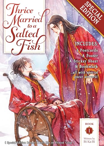 Book cover featuring two men in traditional red robes, one seated in a wheelchair.