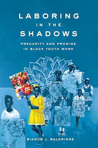 Book cover with illustrated Black youth and floral background.