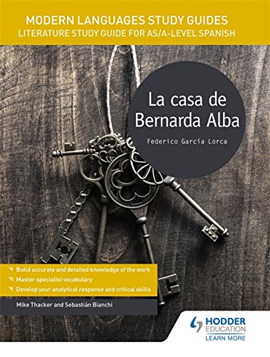 Study guide cover for La casa de Bernarda Alba featuring a bunch of keys.