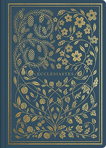 Dark teal journal with gold floral and botanical illustrations, titled “Ecclesiastes”.