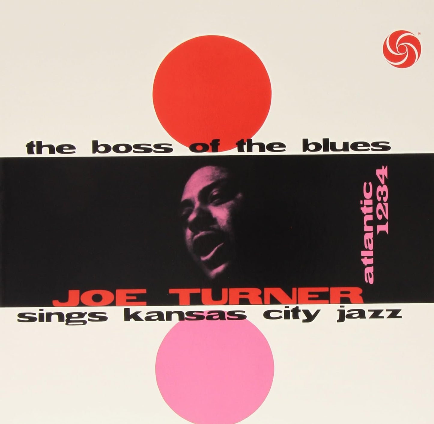Vinyl album cover featuring Joe Turner, red and pink circles, and Atlantic records logo.