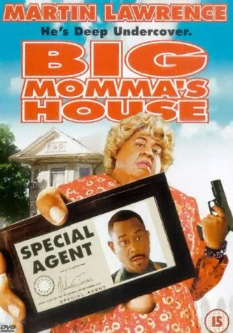 DVD cover for "Big Momma's House" featuring Martin Lawrence in disguise.