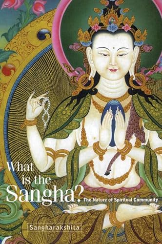 Book cover depicting a serene, ornate figure with the title “What is the Sangha?”