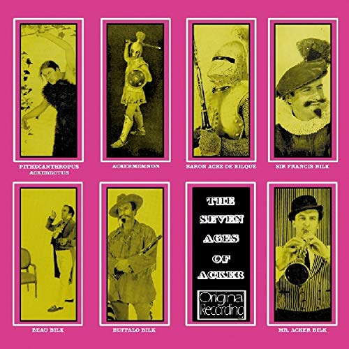 CD cover with nine sepia-toned portraits depicting men in various costumes.