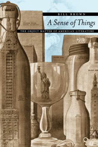 Book cover with antique glass bottles and the Statue of Liberty.