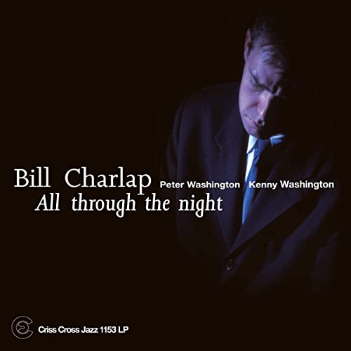Album cover for Bill Charlap’s “All Through The Night” featuring a portrait.