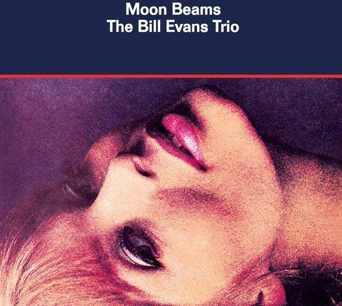 Album cover for Bill Evans Trio’s “Moon Beams” featuring a woman’s face.