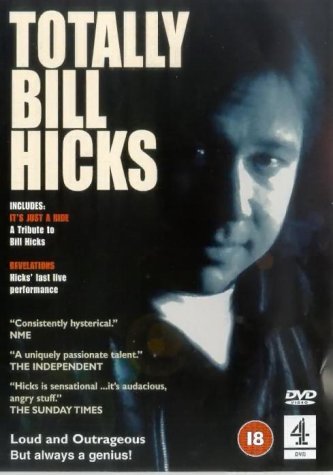 DVD cover for Bill Hicks’ “Totally Bill Hicks” comedy special.