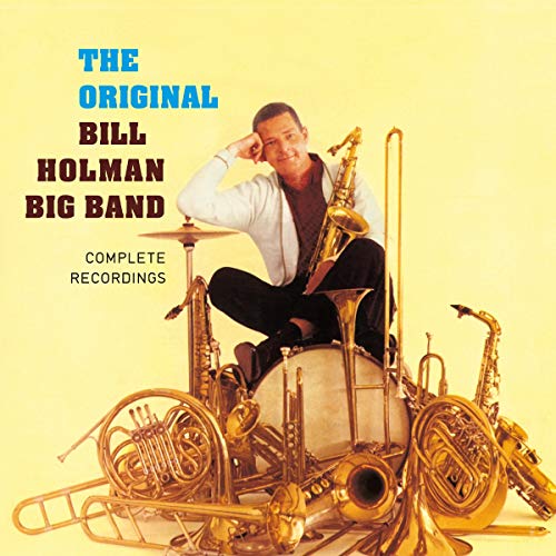 Bill Holman album cover featuring a jazz band and portrait.