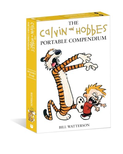 Calvin and Hobbes Portable Compendium box set featuring an illustration of the two characters.