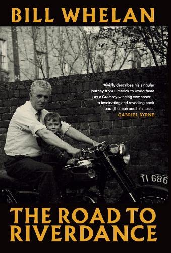 Book cover: man and child on a vintage motorcycle, sepia toned.