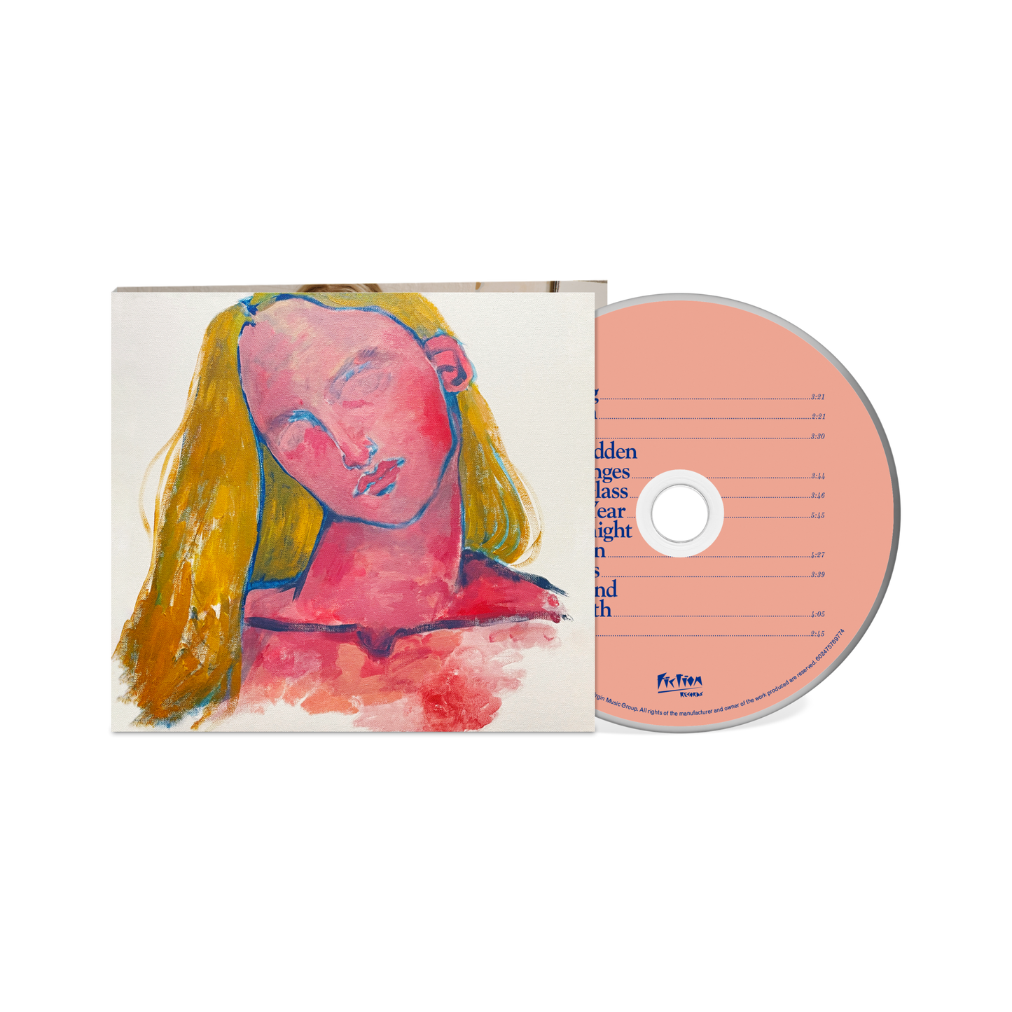 CD case for Billie Marten’s “Dog Eared” featuring painted portrait.