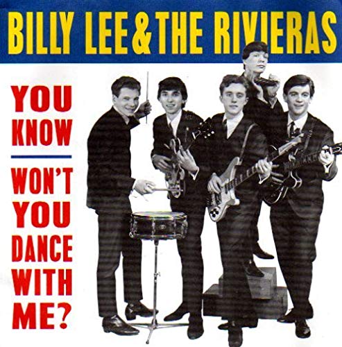 Vinyl record cover featuring a black-and-white photo of a five-member band in suits.
