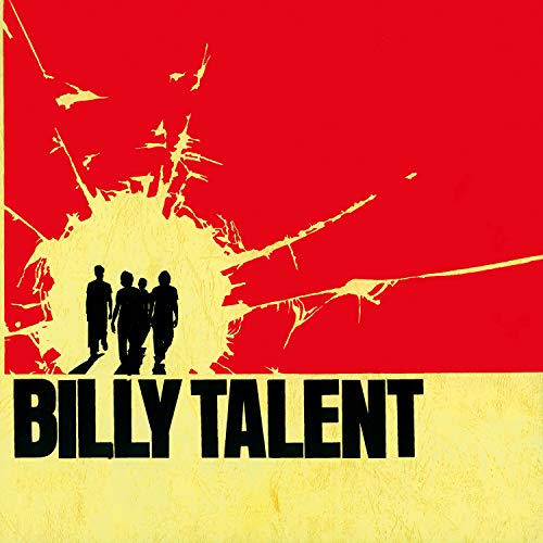 Silhouettes of four people standing against a bright yellow burst on a red background.