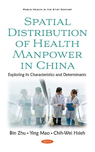 Book cover: “Spatial Distribution of Health Manpower in China” with medical staff.