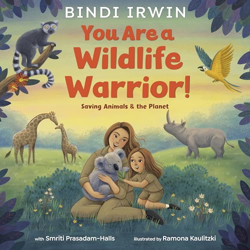 Children’s book cover featuring a woman and child with a koala and wildlife.