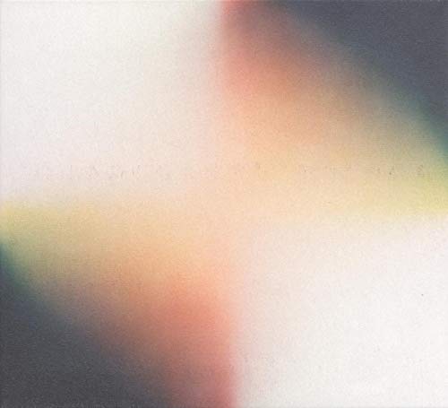 Abstract album cover with soft, grainy color gradients transitioning from dark corners to light.