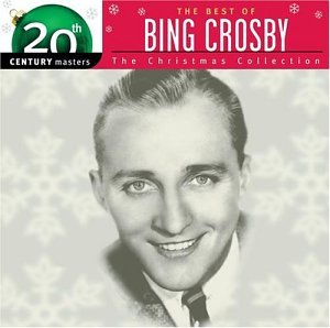 CD cover featuring a smiling portrait of Bing Crosby with snowflakes.